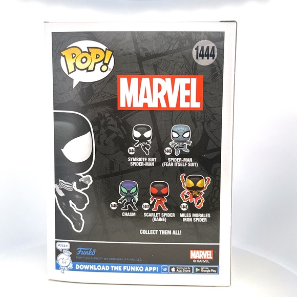 Spider-Man Comics Symbiote Suit Spider-Man Funko Pop! Vinyl Figure #1444 - Picture 2 of 3